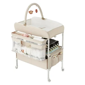 Portable Baby Changing Table with Wheels