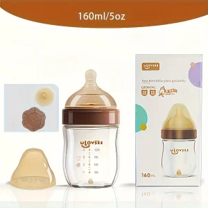 5oz/160ml High Borosilicate Glass Baby Bottle