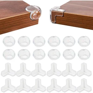 24 Pack Corner Guards Corner Protectors for Baby，Table Corner Protectors for Baby，Furniture Guards，Baby Proof Corner Protectors to Cover Sharp Furniture